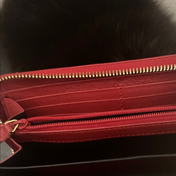 YSL Red Leather Wallet - Picture 4 of 10